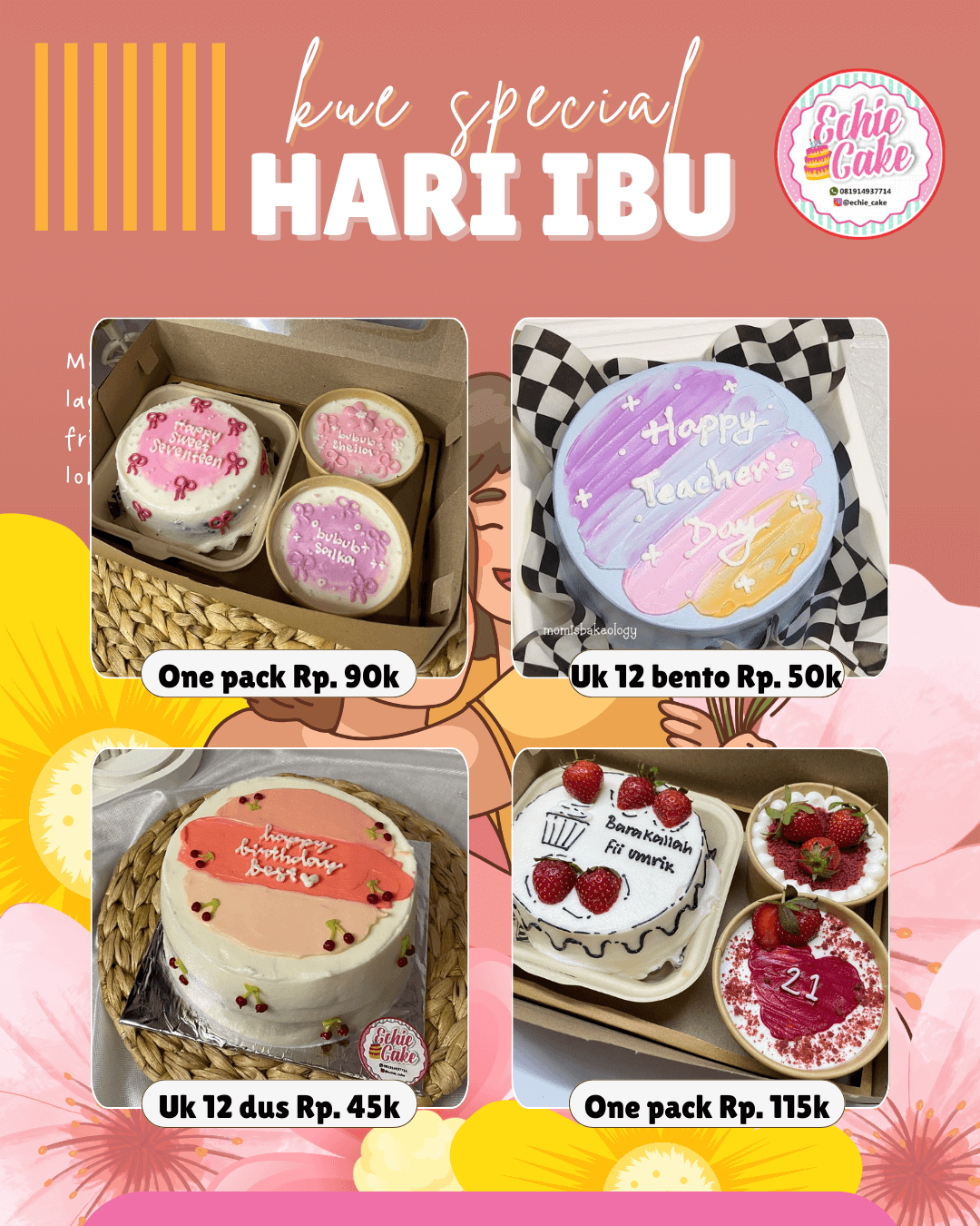 Pricelist Echie Cake